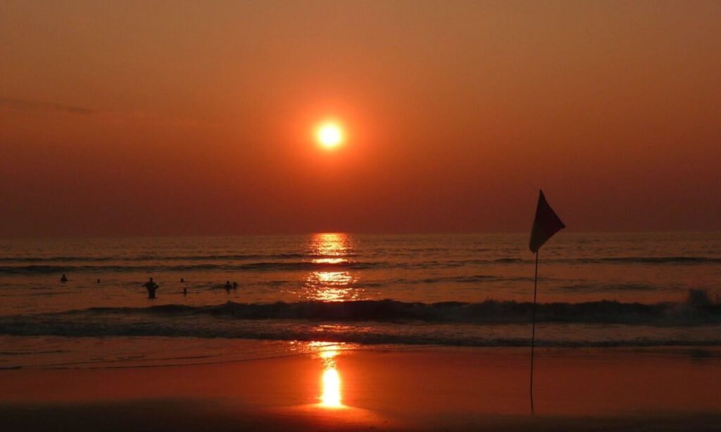 Sunset on Majorda Beach
