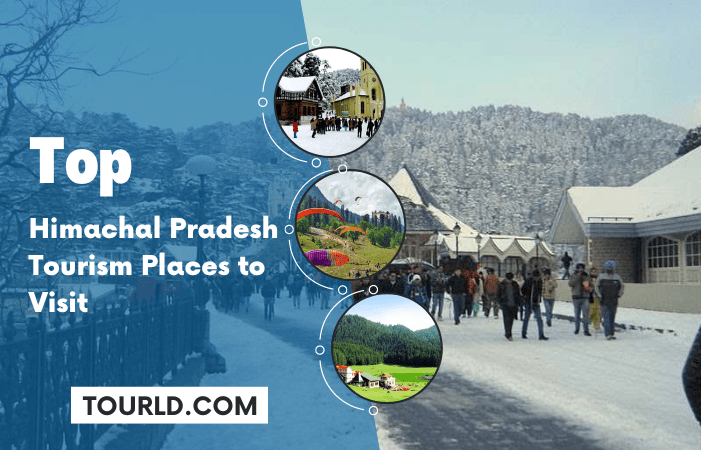 The mountainous landscape of Himachal Pradesh, at the foot of the Himalayas, is made up of a series of snow-capped valleys and peaks. 