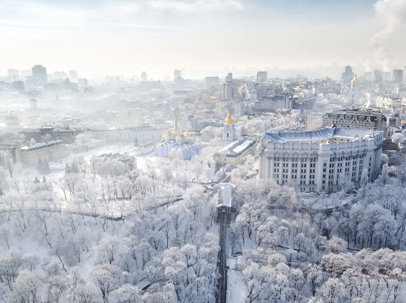 kyiv winter vacation places, Ukraine